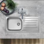 Top View of Drainboard on Reginox Daytona Kitchen Sink