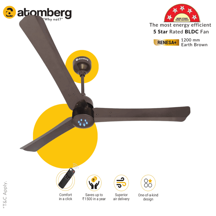 Atomberg Ceiling Fan Renesa Plus Earth Brown