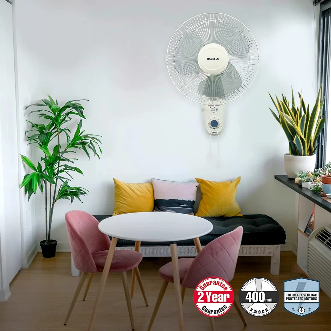 Havells Wall Fan Swing 16″White