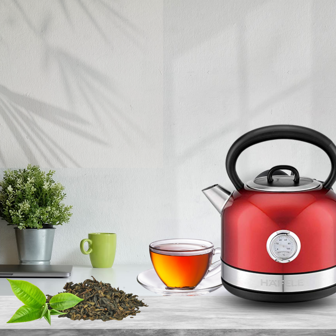Hafele Electric Kettle Stainless Steel DOME – OPAL L Capacity Red
