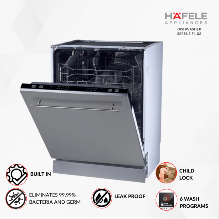 Hafele Serene F1 02 Built-In Dishwasher