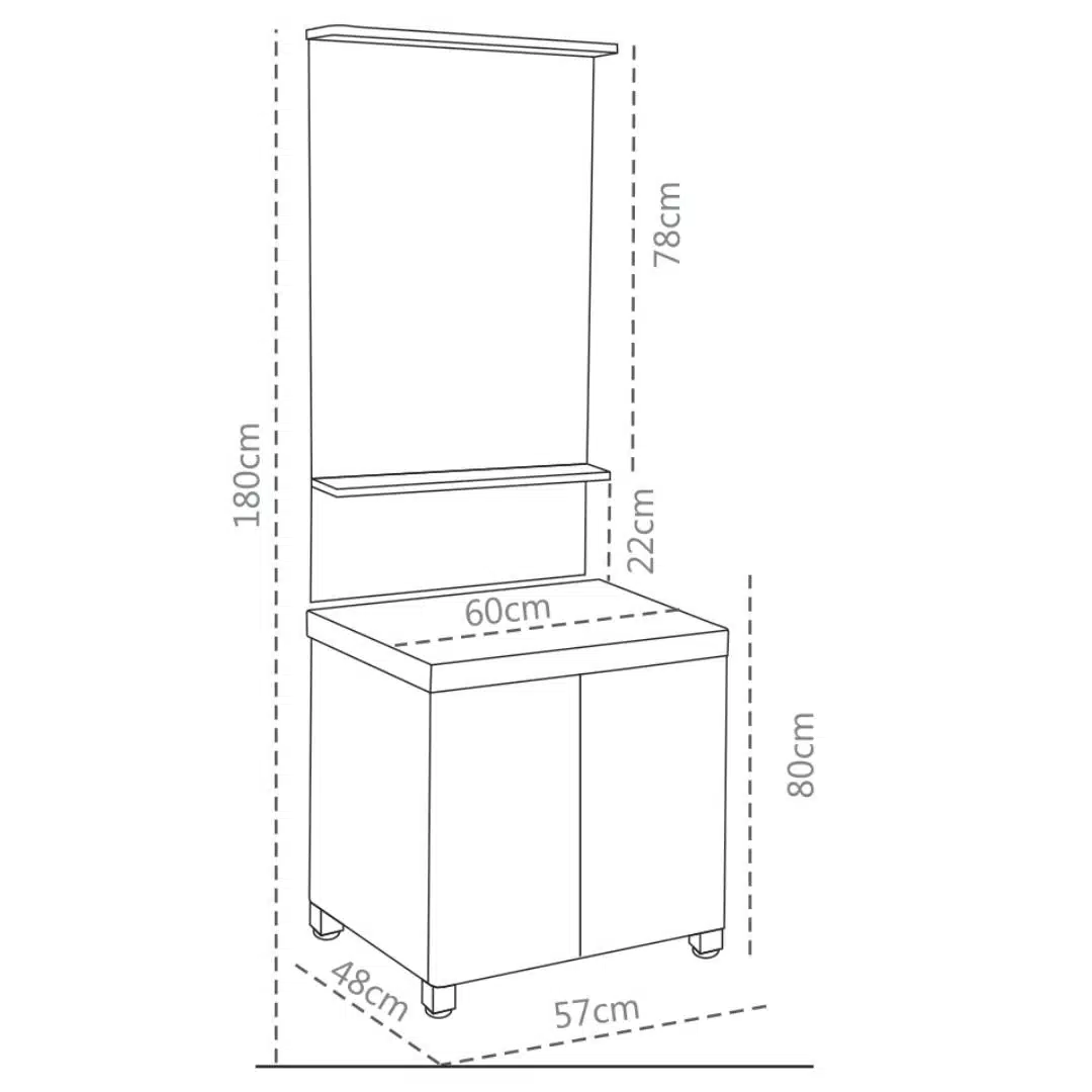 Acode FM 2040 Cabinet Wash Basin