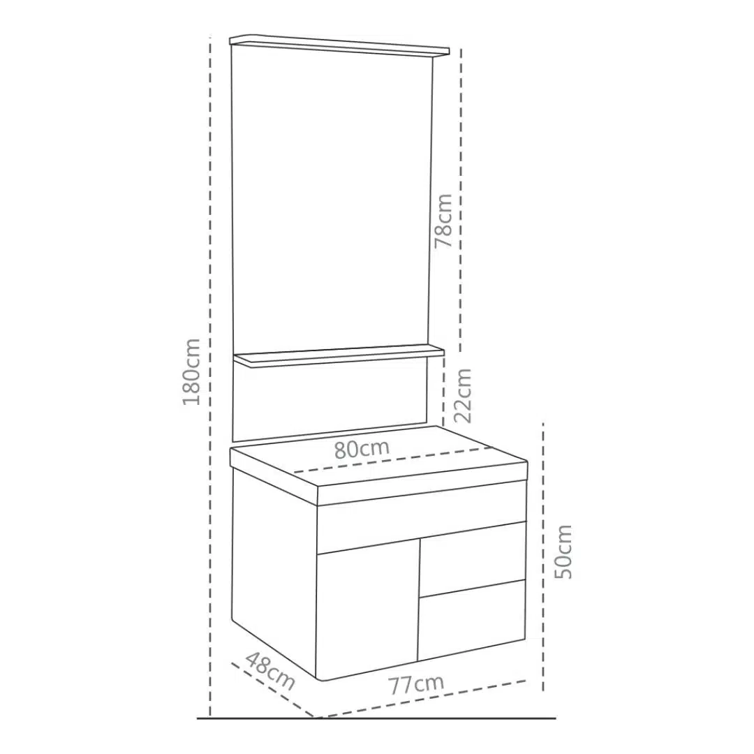 Acode KT 340 Cabinet Wash Basin