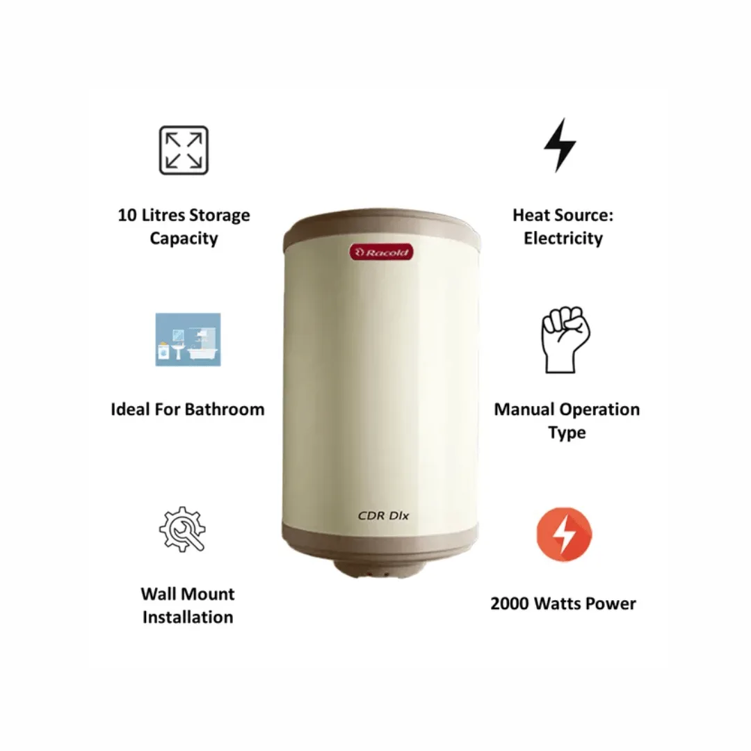 Racold CDR DLX Water Heater Ivory