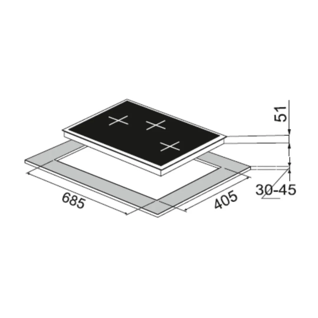 Carysil PRO 753 Kitchen Hob