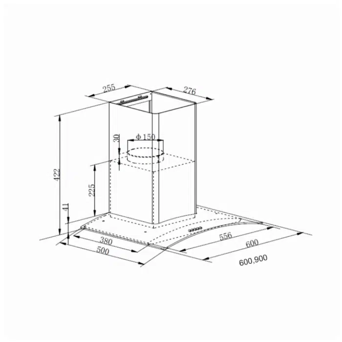 Carysil Rome 90 Kitchen Hood