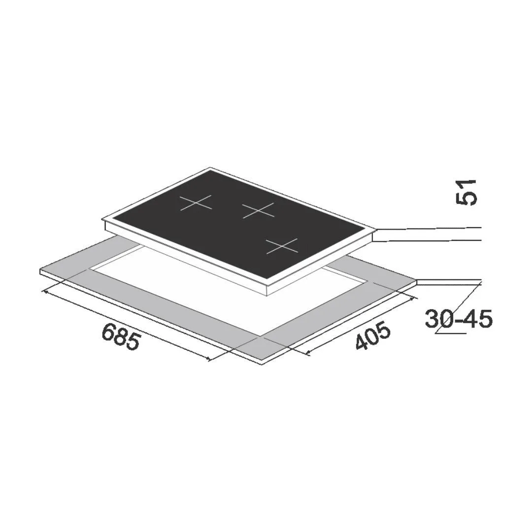 Carysil Salsa 783 Kitchen Hob