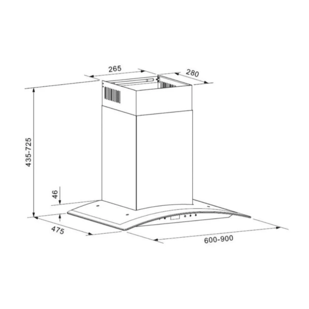 Carysil Tekno 90 Kitchen Hood