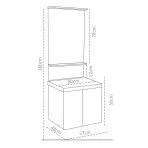 Acode KT 6660 Cabinet Wash Basin