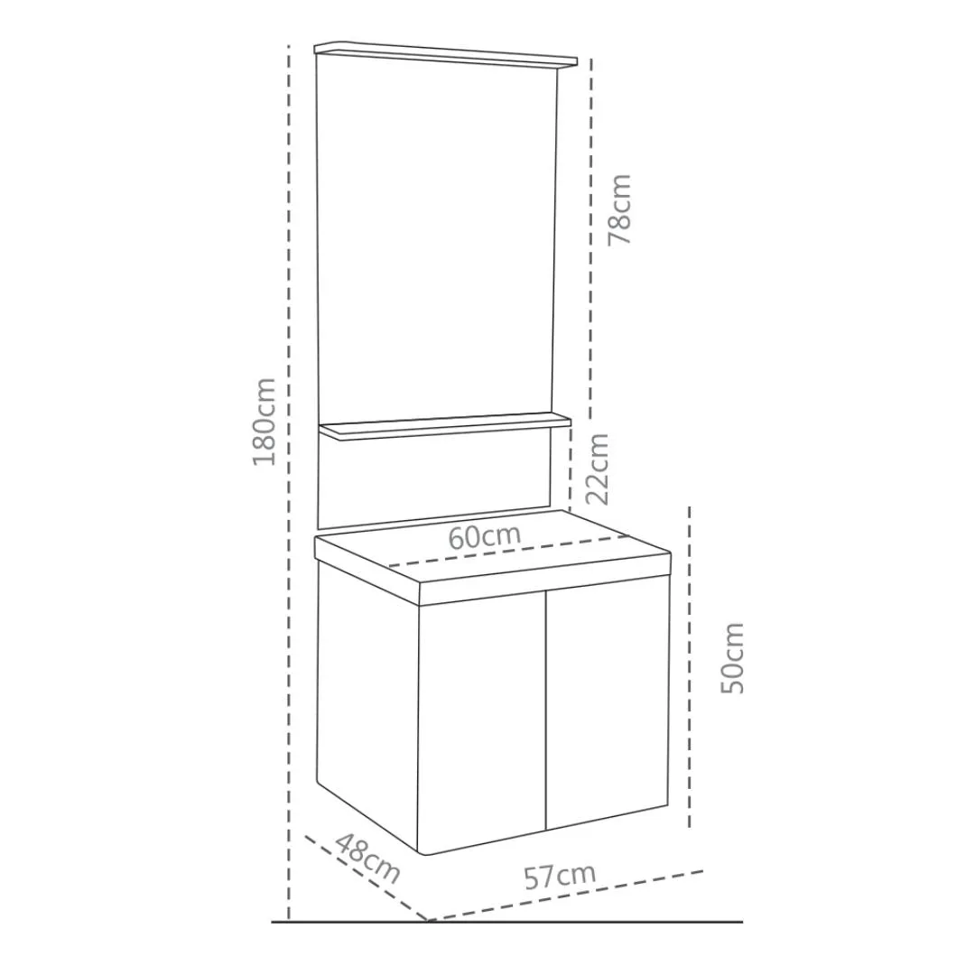 Acode KT 6660 Cabinet Wash Basin