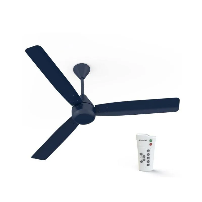 Crompton Energion Groove Antidust Ceiling Fan (Remote) Majolica Blue