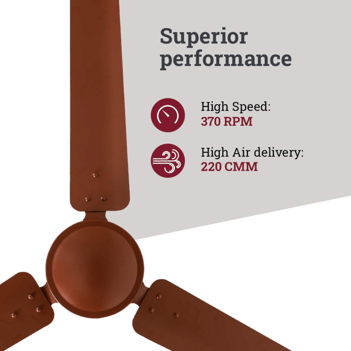 Crompton Energion HS 1200 mm Ceiling Fan Brown