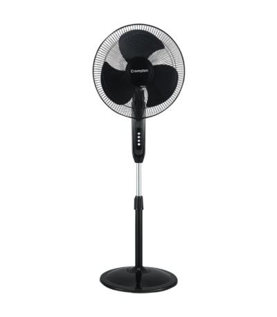 Crompton Gale Classic 400 mm Pedestal Fan Black