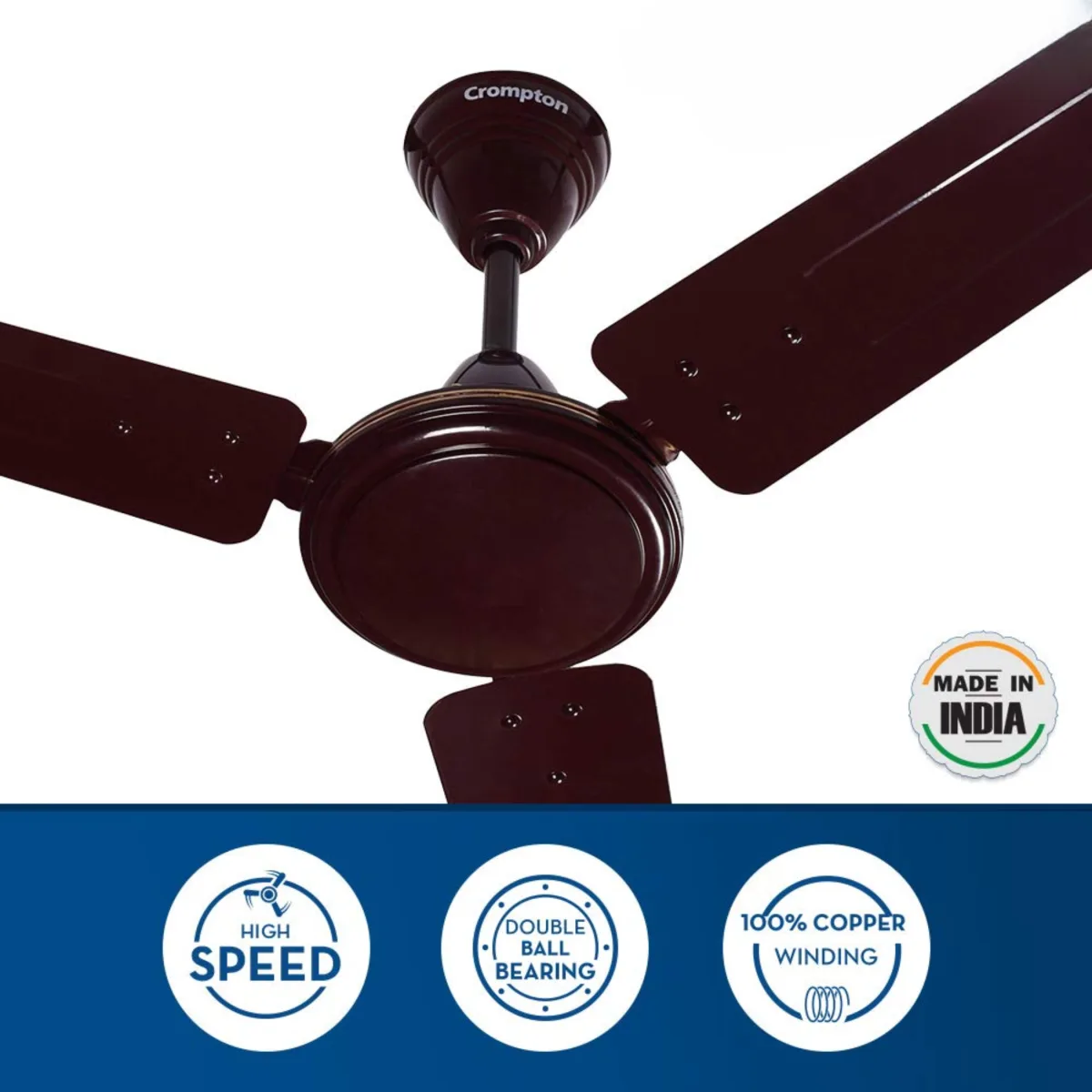 Crompton Sea Wind Ceiling Fan lustre brown