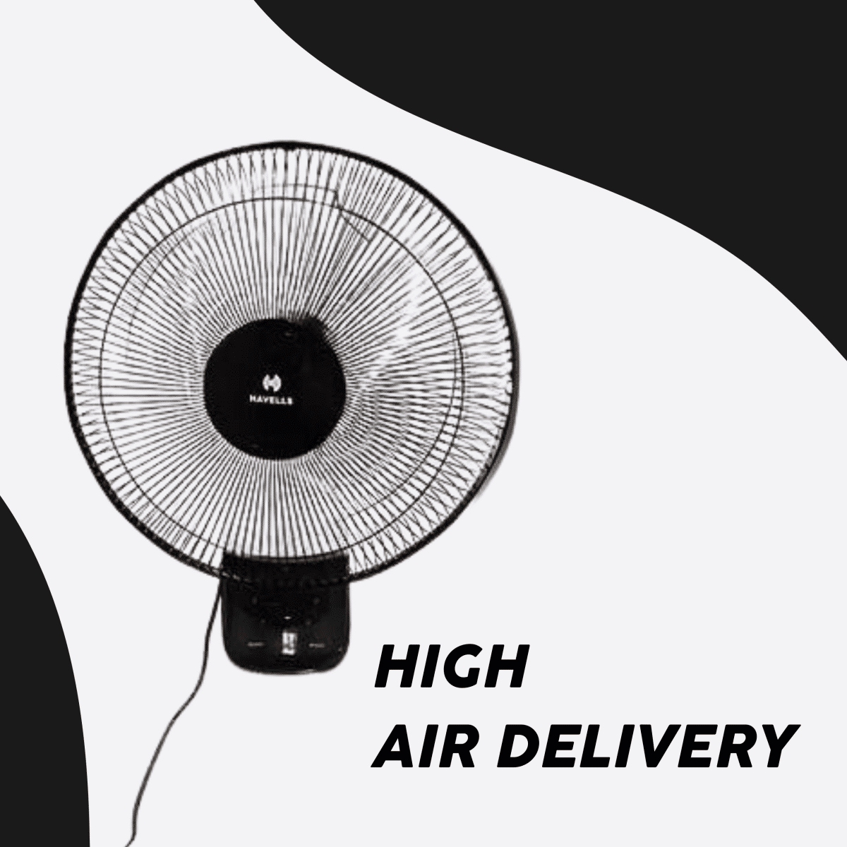 Havells Wall fan Girik- Black