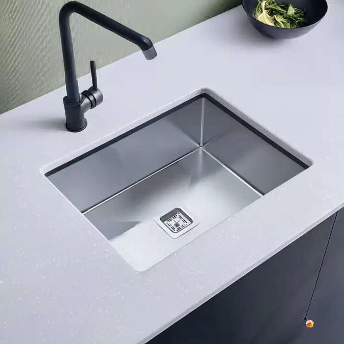 Carysil Kitchen Sink Quadro R10 24x18 – Installed in Modern Kitchen