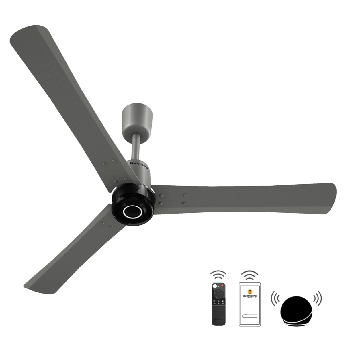 Atomberg Renesa Elite 1200 mm BLDC Ceiling Fan with Remote Control & LED Indicators | Sand Grey - Image 1