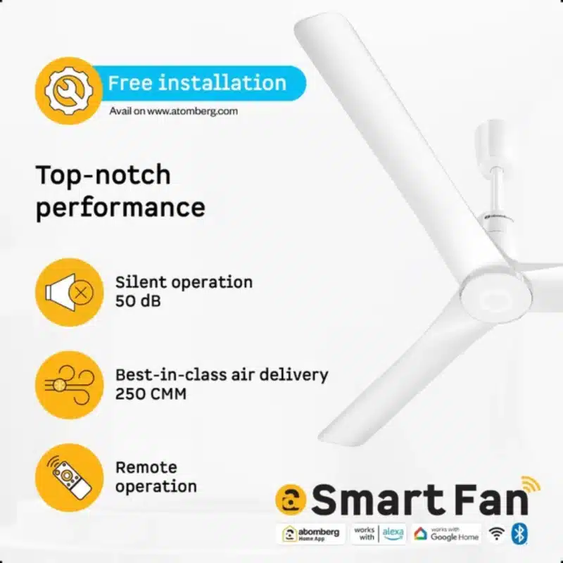 Atomberg White Smart Fan