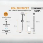 CERA Health Faucet: Durable ABS Stainless Steel