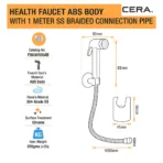 CERA F8030105AB: Premium Hygienic ABS Health Faucet