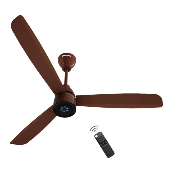 Atomberg BLDC Ceiling Fan with Remote Control Gloss Brown