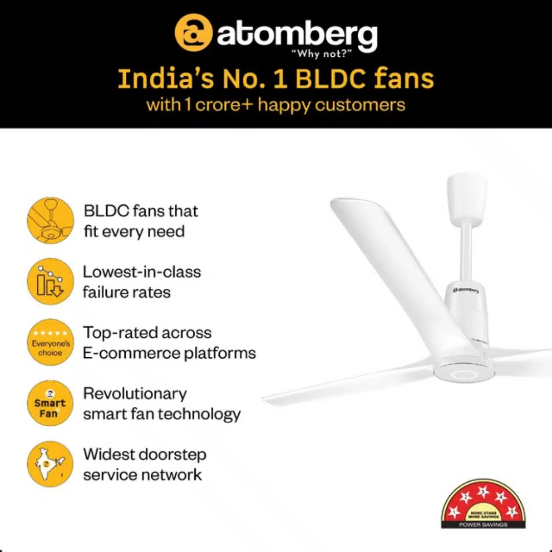 Atomberg White Smart Fan