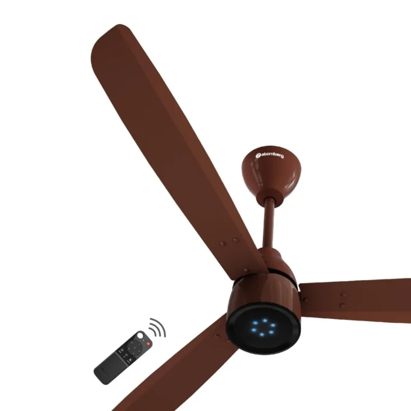 Atomberg BLDC Ceiling Fan with Remote Control Gloss Brown