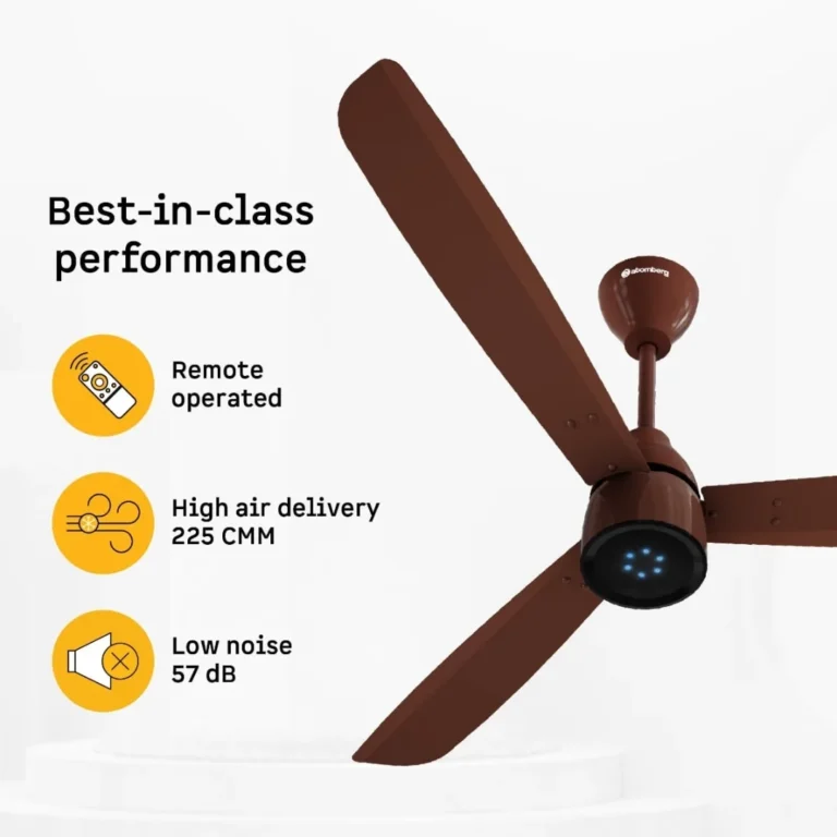 Atomberg BLDC Ceiling Fan with Remote Control Gloss Brown