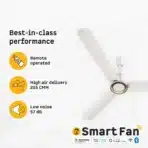 Atomberg Studio Nexus: Smart BLDC Fan Pearl White
