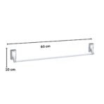 Aagna Raton Silver Towel Rod