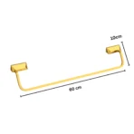 Aagna U-VA Premium Gold Bathroom Towel Rod Wall Mounted