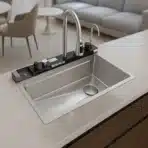 SYLUX Victoria Satin Finish Kitchen Sink With Accessories