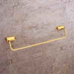 Aagna U-VA Premium Gold Bathroom Towel Rod Wall Mounted