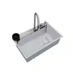 SYLUX Victoria Stain Finish Kitchen Sink With Accessories 304