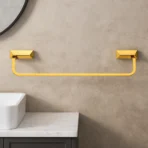 Aagna U-VA Premium Gold Bathroom Towel Rod Wall Mounted