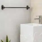 Aagna Giza Black Finish Towel Rod For Bathroom