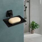 Aagna Olivia Black Finish Soap Dish Wall Mounted For Bathroom