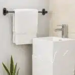 Aagna Giza Black Finish Towel Rod For Bathroom