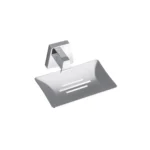 Aagna Olivia Silver Finish Soap Dish For Bathroom Use
