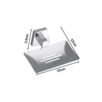 Aagna Olivia Silver Finish Soap Dish For Bathroom Use