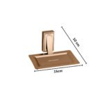 Aagna Raton Soap Dish Rose Gold For Bathroom Use