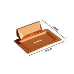 Aagna U-VA Elegant Rose Gold Soap Dish For Bathroom Use