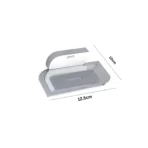 Aagna Pan Soap Dish Silver Finish For Bathroom Use