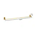 Aagna Giza Gold Finish Towel Rod For Bathroom - Image 5