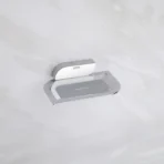Aagna Pan Soap Dish Silver Finish For Bathroom Use