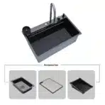 SYLUX Niagra PVD Black Finish Kitchen Sink SL885