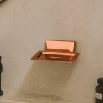 Aagna U-VA Elegant Rose Gold Soap Dish For Bathroom Use