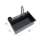 SYLUX Niagra PVD Black Finish Kitchen Sink SL885