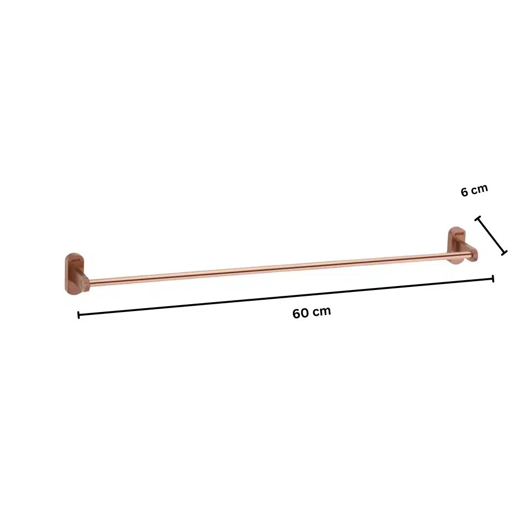 Aagna Giza Rose Gold PVD Finish Towel Rod for Bathrooms Aagna Giza Rose Gold PVD Finish Towel Rod for Bathrooms