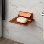Aagna U-VA Elegant Rose Gold Soap Dish For Bathroom Use